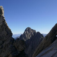 in der Bildmitte die Große Keilspitze - was für ein Anblick!