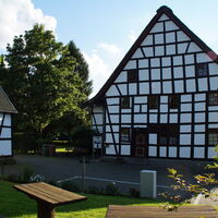 Fachwerkhaus und Pilgerherberge "Weißes Pferdchen" in Lindlar-Hohkeppel