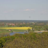 Blick vom Aussichtsturm "Schwedenschanze".