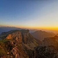 Sonnenuntergang am Greimuth