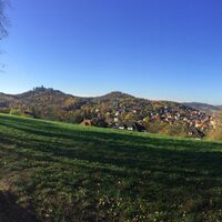 Blick auf Eisenach vom Panoramaweg