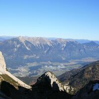 Blick vom Gartnerkofel-Thörl Richtung Gailtal mit Hermagor und Pressegger See