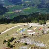 Gleitschirm Startplatz am Neunerköpfle