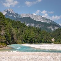 Isarstrand bei Scharnitz