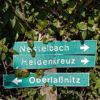 Abzweigung zum Heldenkreuz