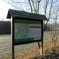 Infotafel an der Talsperre