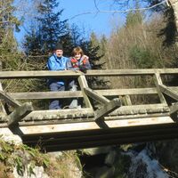 Übergang in der Klamm