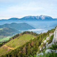 Ausblick Geländehütte Hohe Wand