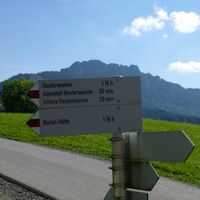 Der Weg ist sehr gut beschildert