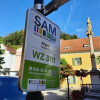Hauptplatz Anger- SAM Sammeltaxi Haltestelle in der Oststeiermark