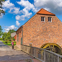 Die malerische Wassermühle Bademühlen