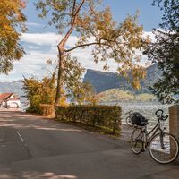 auf der Velroute Luzern-Horw-Kastanienbaum