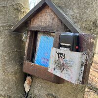 Auch Stempel und 'Gipfelbuch' gibts