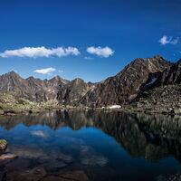 Maningseee oberhalb der alten Bielefelder Hütte Hochoetz