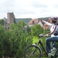 Aussicht auf Burgruine Zavelstein