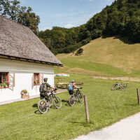 Das bewirtschaftete Jagahäusl im Bodinggraben