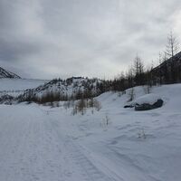Blick zum Mattmark Staudamm
