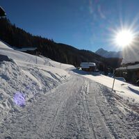 Kristbergbahn Bergstation in Richtung Panoramagasthof