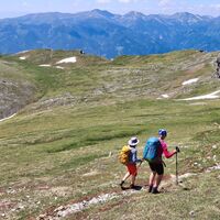 Blick auf die Seckauer Alpen beim Abstieg
