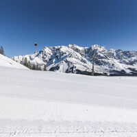 Aussicht auf der Piste Kings Cab