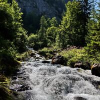 Schwazerbach direkt unterm Tricklfall