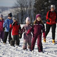 Kinder Langlaufen auf der Joglland Loipe in St. Jakob im Walde_Oststeiermark