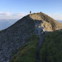 Trail Running auf dem Grat