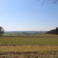 Blick auf Welterod von der Ruhebank vorm Ziegenkopf