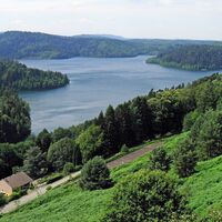 Pierre-Percée-See von Pierre-Percée aus (Meurthe-et-Moselle, Frankreich).