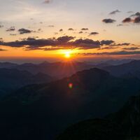 Kanisfluh Sonnenaufgang