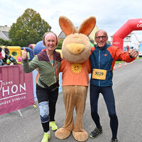 Auch Sunny Bunny, das Maskottchen der Sonnentherme, ist mit dabei