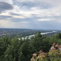 Blick aus dem Siebengebirge auf den Rhein