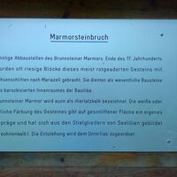Sagentafel Marmorsteinbruch