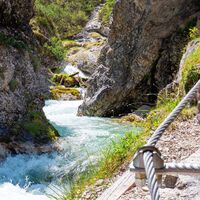 Wanderweg durch die Gleirschklamm