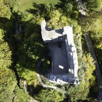 Burgruine Herrenzimmern von oben