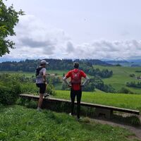 Aussicht Richtung Gantrischkette von Ulmiz - Schwarzenburg-Köniz Trailrun