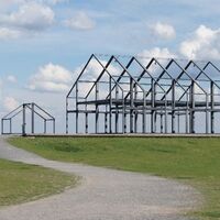 Hallenhaus auf der Halde Norddeutschland
