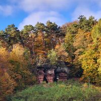 Bruderfelsen im Herbst