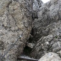 Gesicherte Kletterstelle