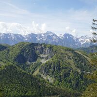 nach dem Törl hat man immer wieder einen schönen, freien Blick ins Tote Gebirge