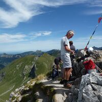 Am Gipfel der Lachenspitze