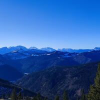 Zoom zum Hohen Göll, Watzmann, Hochkalter, Reiteralm und Untersberg