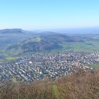 Blick vom Hohenstein über Gingen