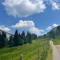 Durchs Lecknertal Richtung Scheidwang Alpe