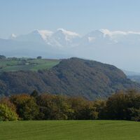 Aussicht nach Rossweid - Gürbetaler Höhenweg