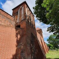 Stadtmauern in der Hansestadt Tangermünde aus dem Mittelalter