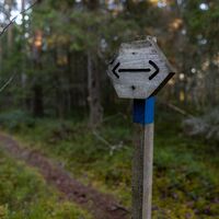 Der Naturlehrpfad ist ausgeschildert