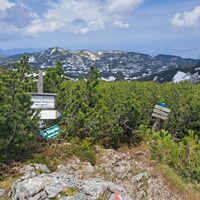 Abzweigung in Richtung Mitterberg