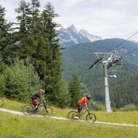 Mountainbiker im Bikepark Katzenkopf