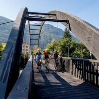 Brücke über den Adda-Gipfel
